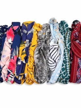 Bundle of Boho Twist Headbands – Mixed Prints & Styles